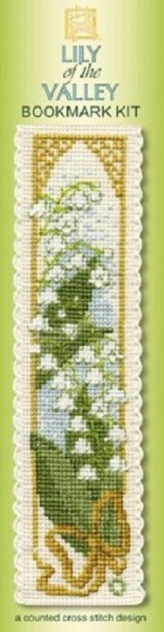Textile Heritage Lily of The Valley Counted Cross Stitch Bookmark Kit